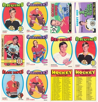 1971/72- 72/73 Topps and O-Pee-Chee Hockey Complete Sets Collection (4)